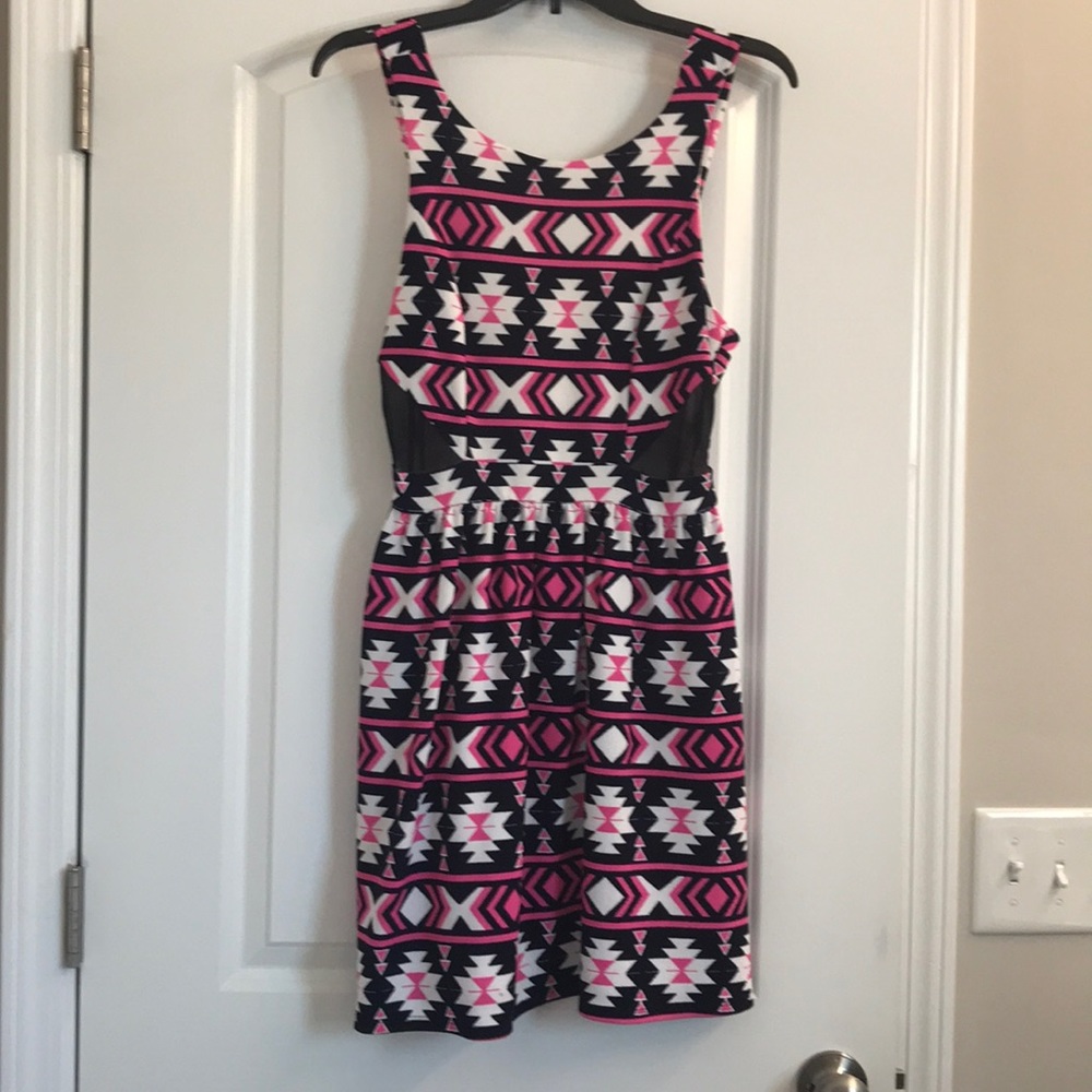 Monteau Dress with peekaboo mesh sides